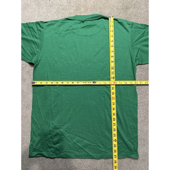 VINTAGE 1980s Jerzees Irish‎ Lucky 4 Leaf Clover T Shirt Size Large Made In USA - Picture 4 of 4